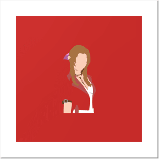 Pretty Aerith Minimalist Posters and Art